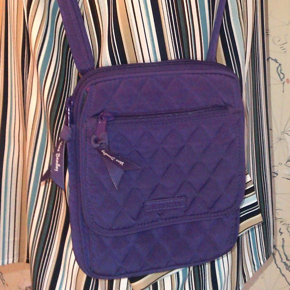 Vera Bradley Purple Pink Quilted Crossbody